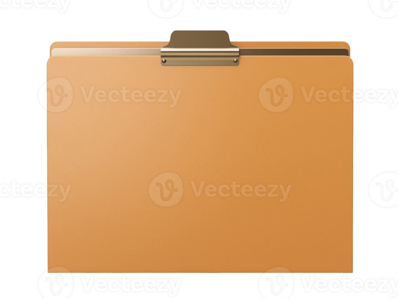 Empty File Folder isolated on transparent background png