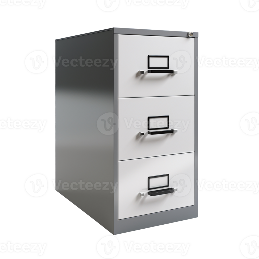 Filing cabinet isolated on transparent background png