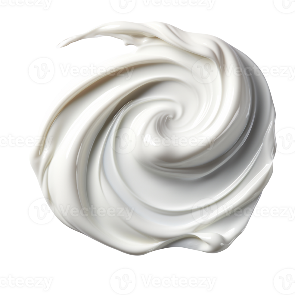 Face cream smear isolated on transparent background png