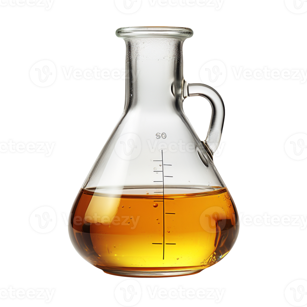 Flask with liquid isolated on transparent background png