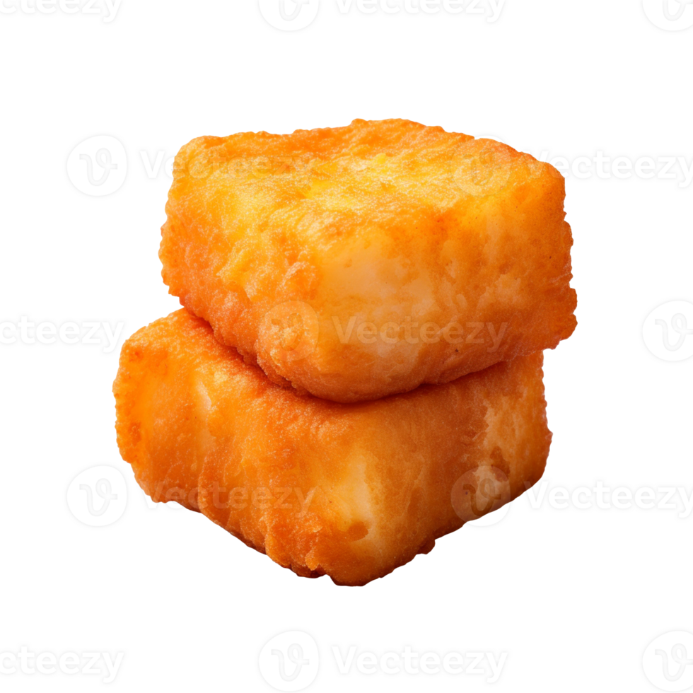 Fish nugget isolated on transparent background png