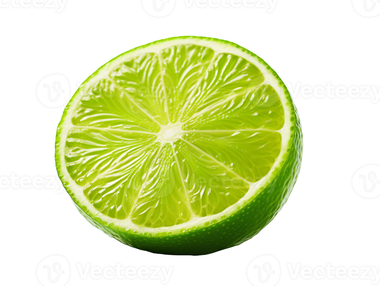 Flesh of lime citrus fruit isolated on transparent background png