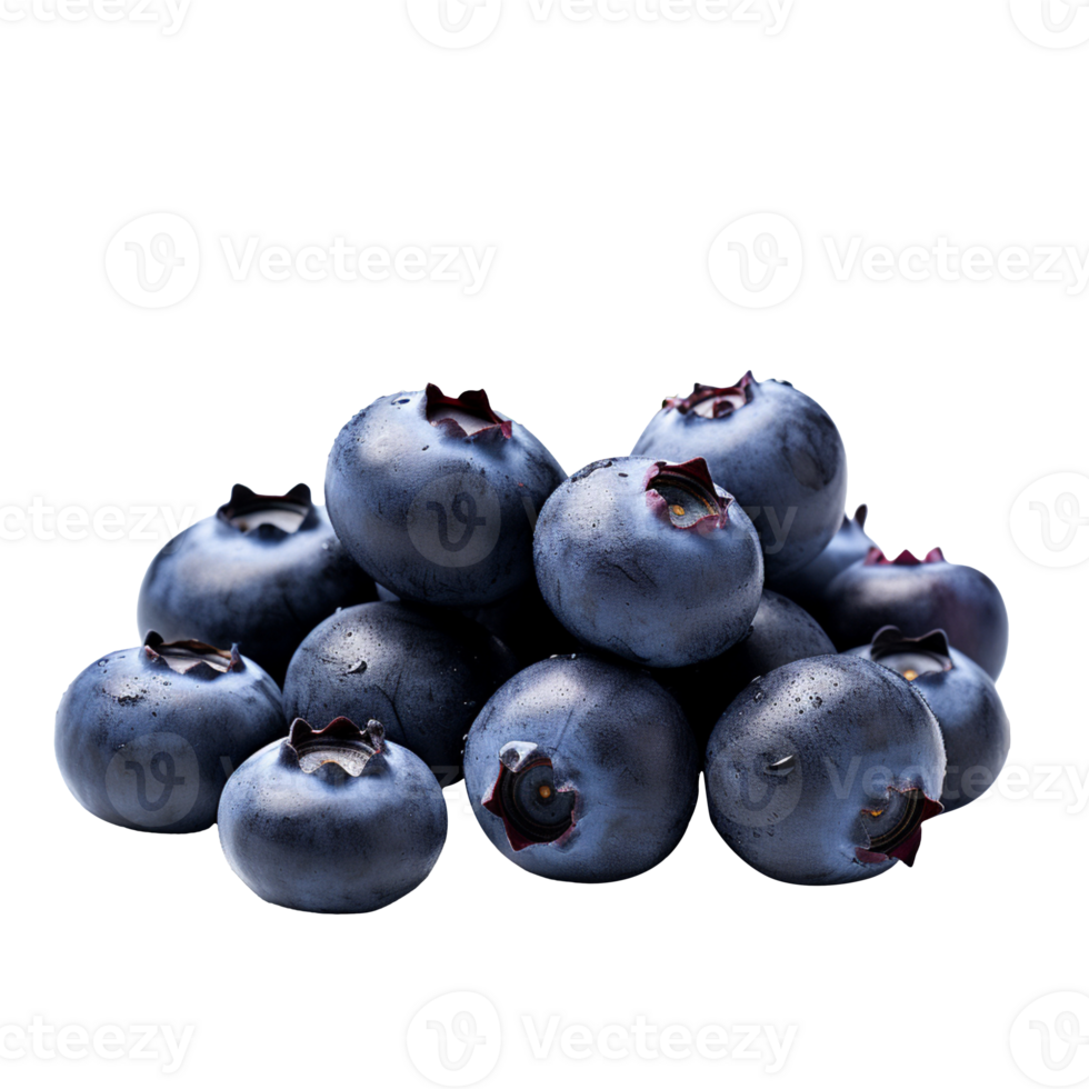 Fresh blueberry isolated on transparent background png