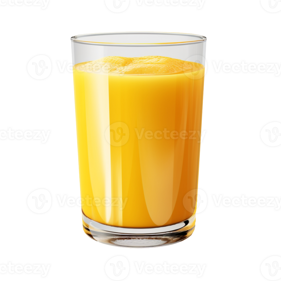 glass of mango juice isolated on transparent background png