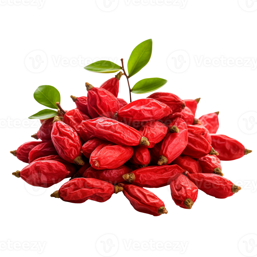 Goji berries isolated on transparent background png