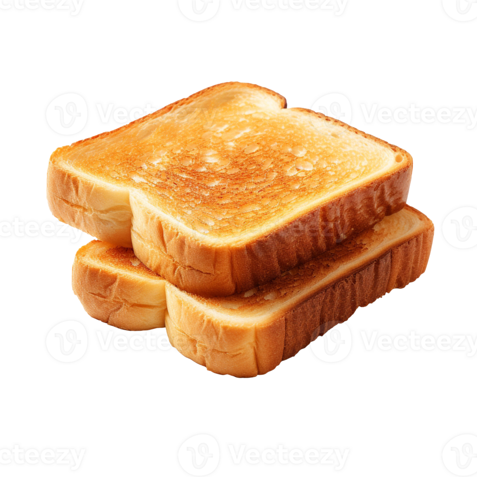 Fried toast isolated on transparent background png