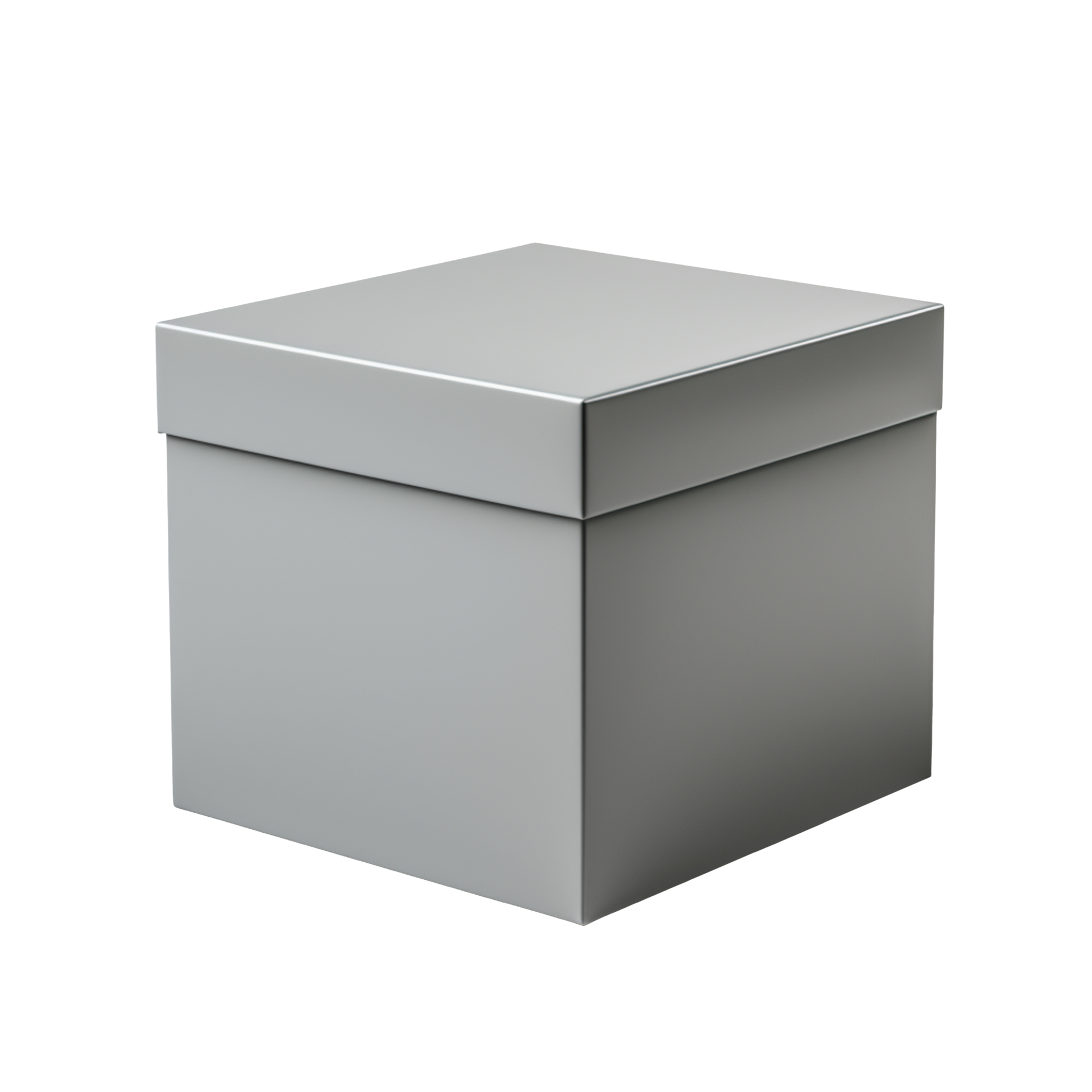 Gray box isolated on transparent background 46828842 PNG