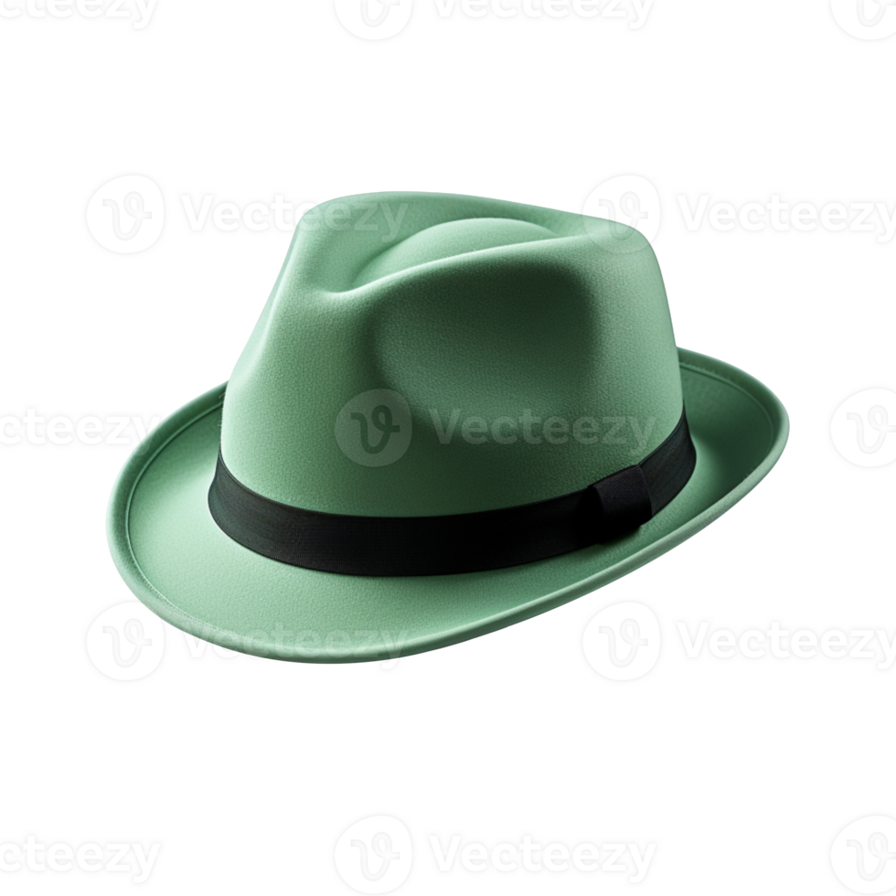 Green hat isolated on transparent background png