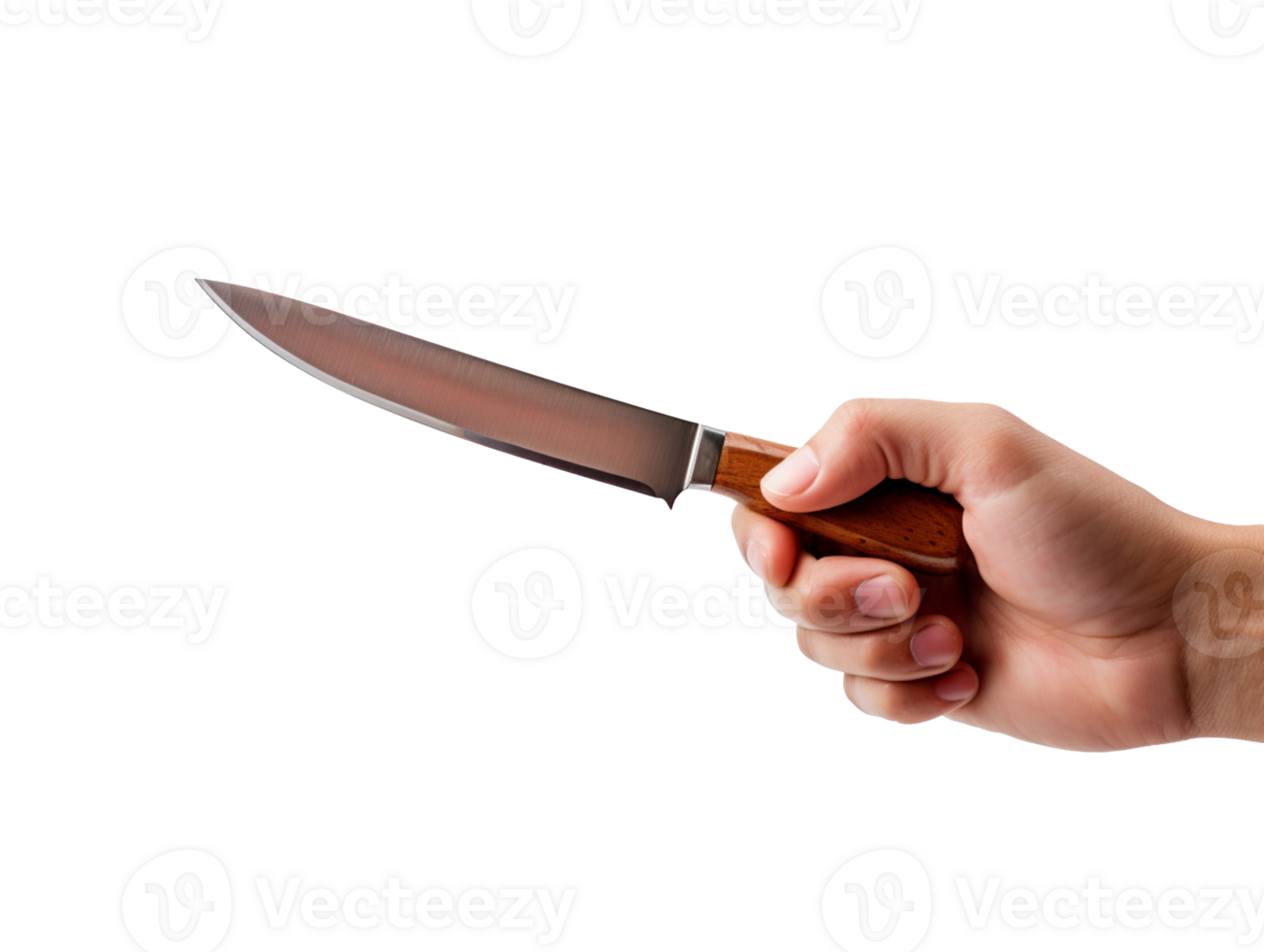 Hand Holding Knife isolated on transparent background png
