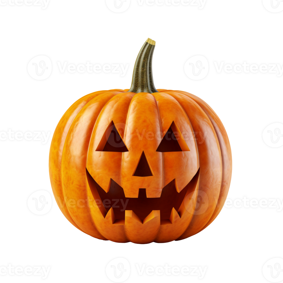 halloween pumpkin isolated on transparent background png