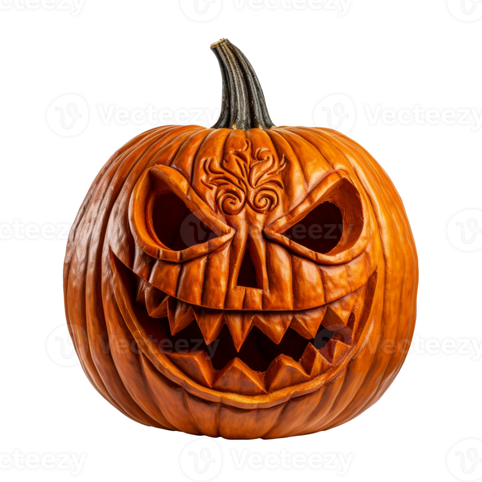 halloween onheil pompoen geïsoleerd Aan transparant achtergrond png