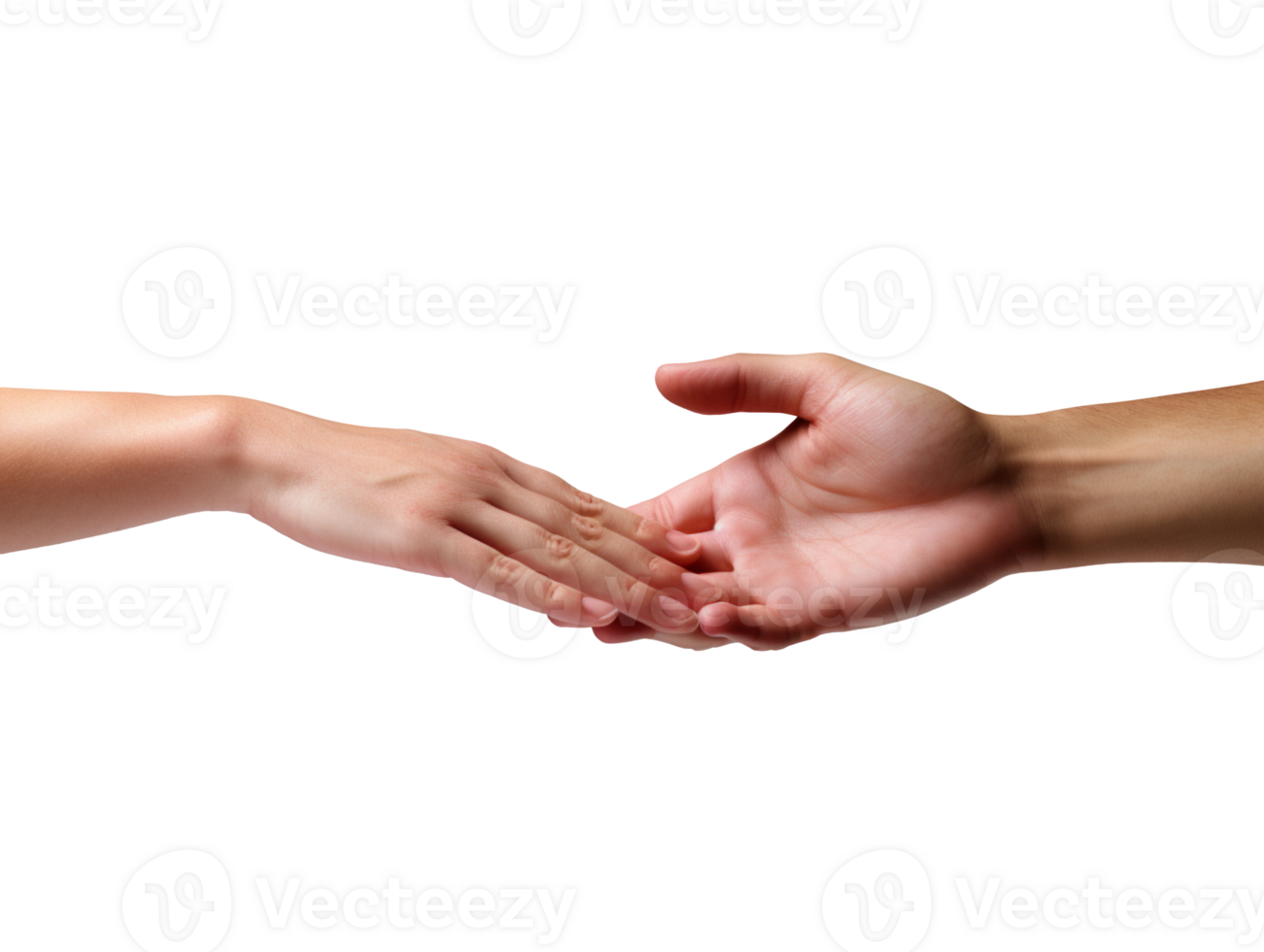 Helping Giving Two Hands isolated on transparent background png