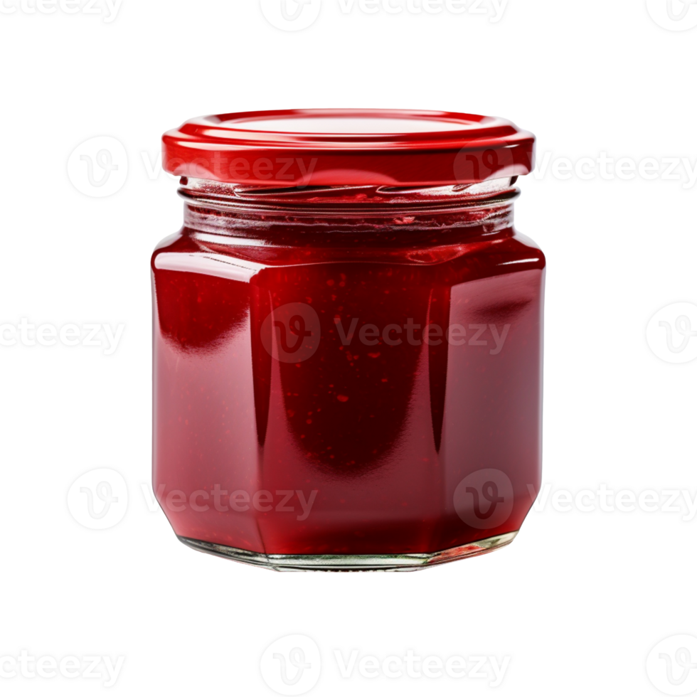 Jar with jam isolated on transparent background png