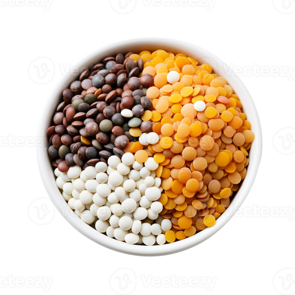 lentils isolated on transparent background png