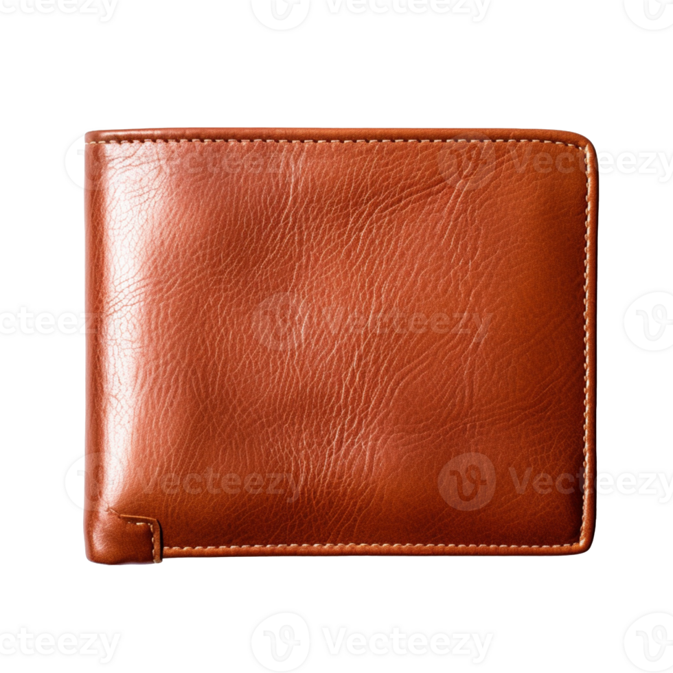 Leather wallet isolated on transparent background png