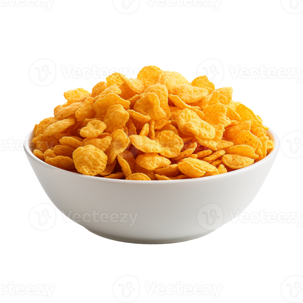 nesfit corn flakes isolated on transparent background png