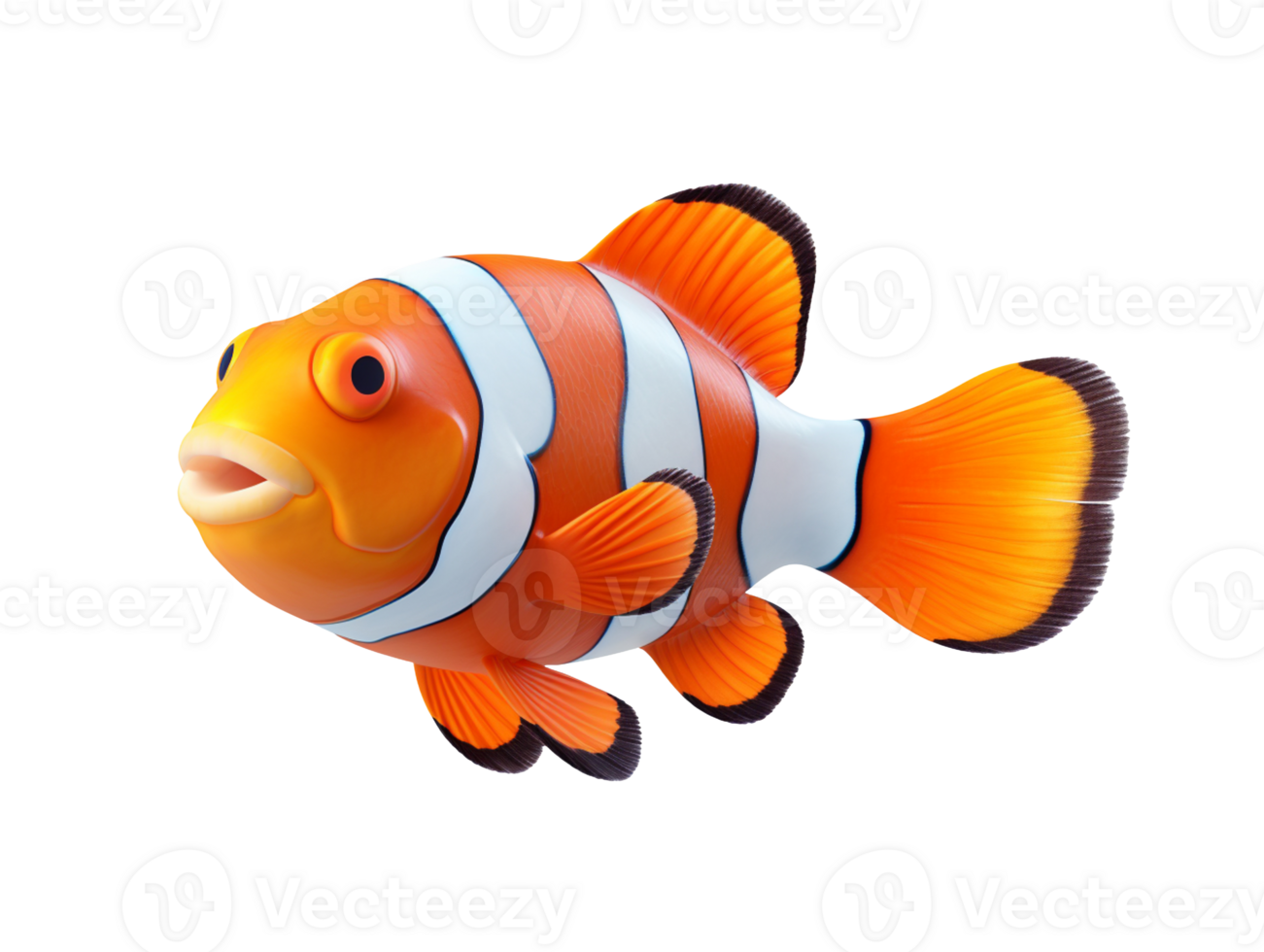 nemo sea fish isolated on transparent background png