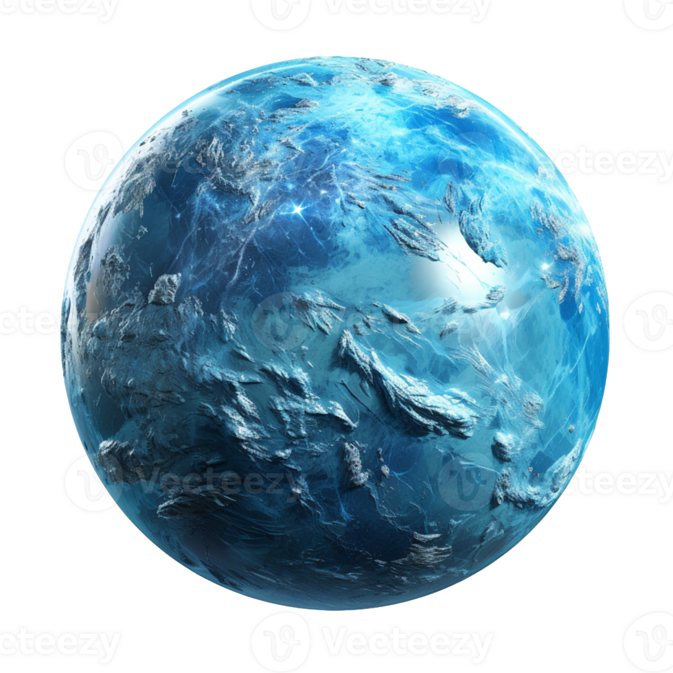Neptune planet isolated on transparent background png
