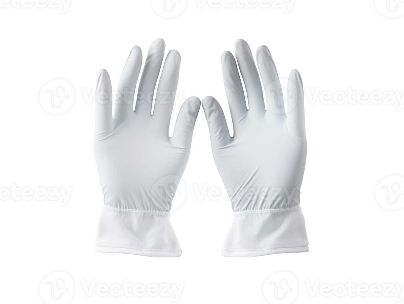 Pair of medical gloves isolated on transparent background png