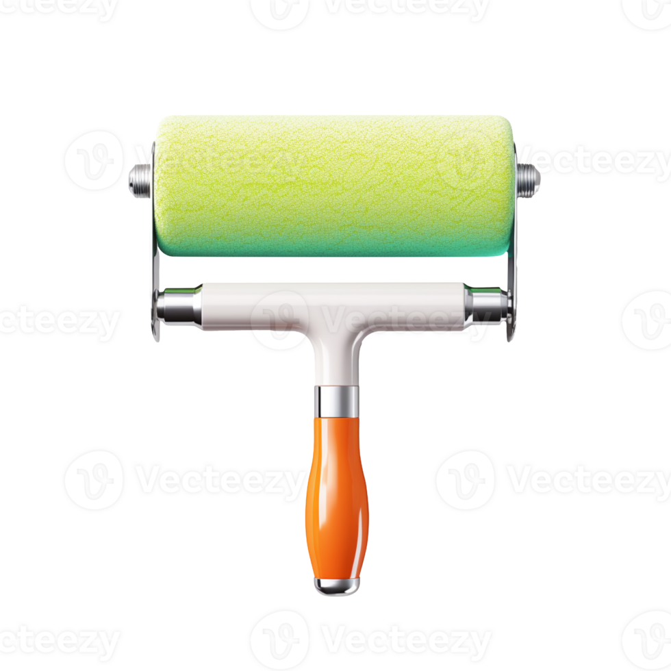 Paint roller isolated on transparent background png