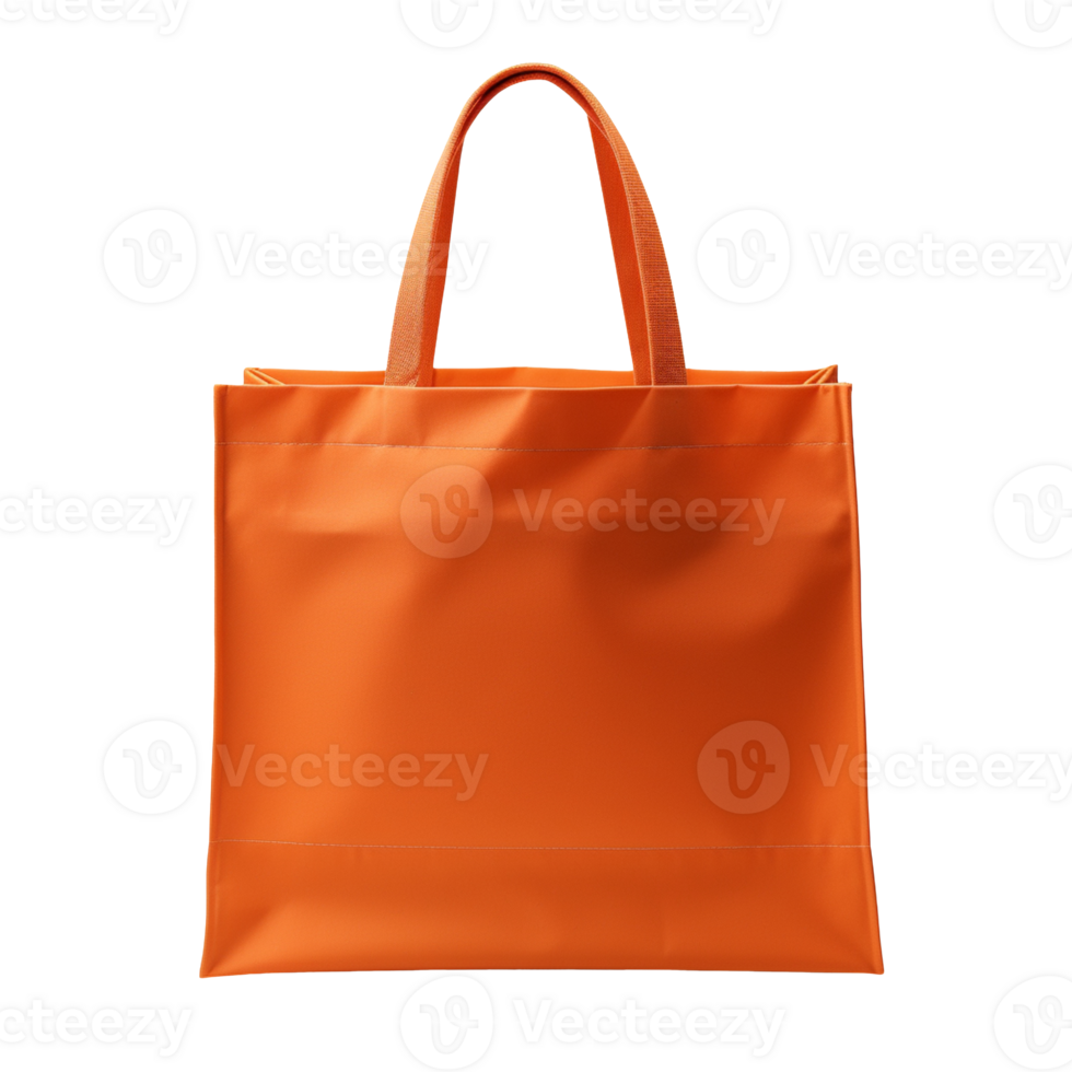 Orange fabric bag isolated on transparent background png