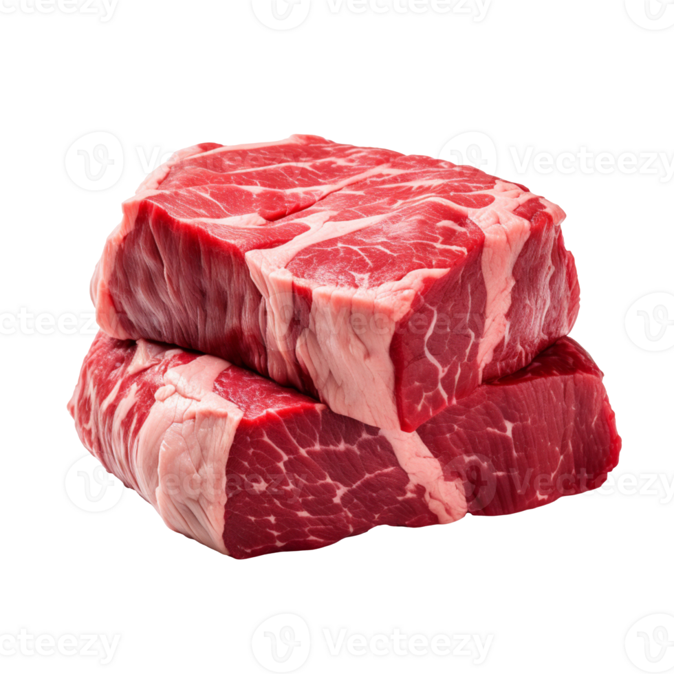 Piece of beef isolated on transparent background png