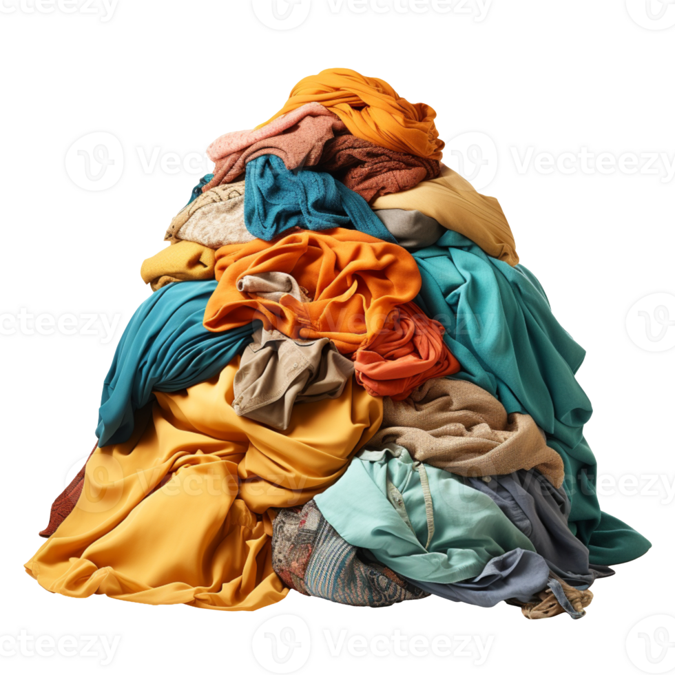 Pile of Dirty Clothes isolated on transparent background png