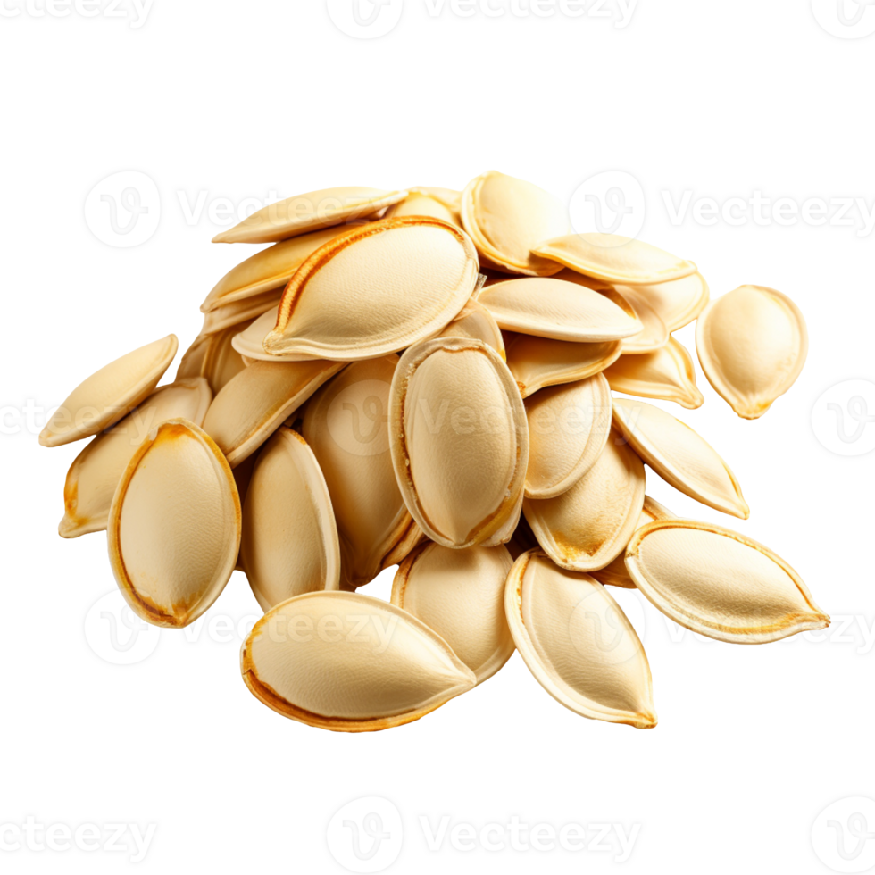 Pumpkin seeds isolated on transparent background png