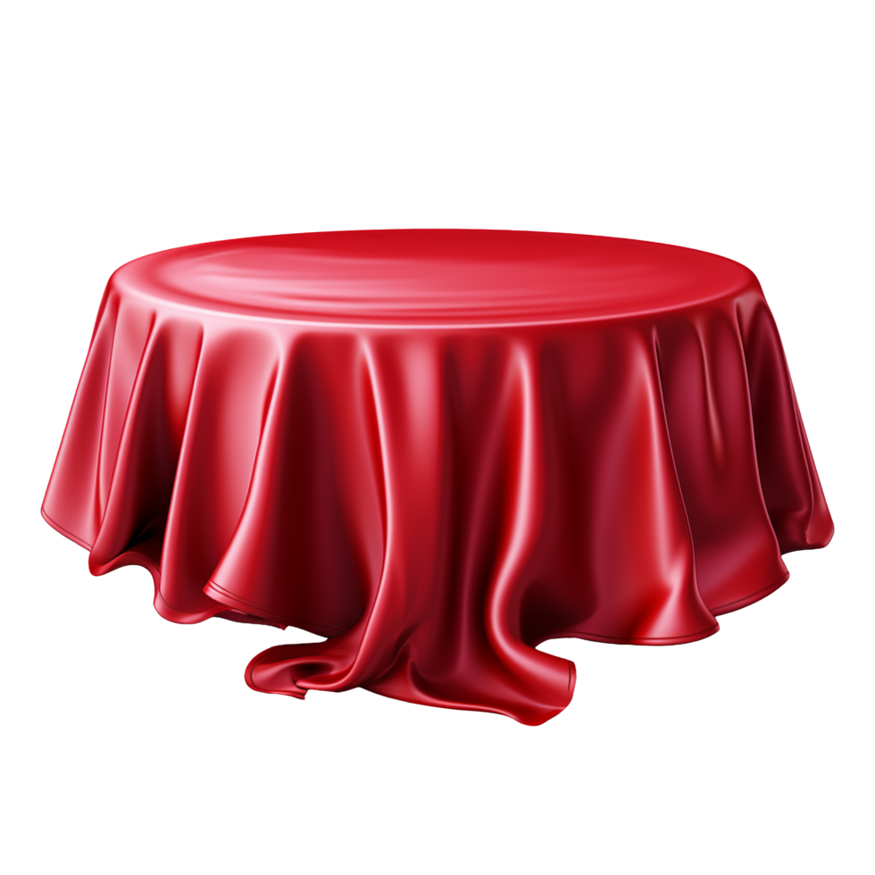 Red Table cloth isolated on transparent background 46829684 PNG