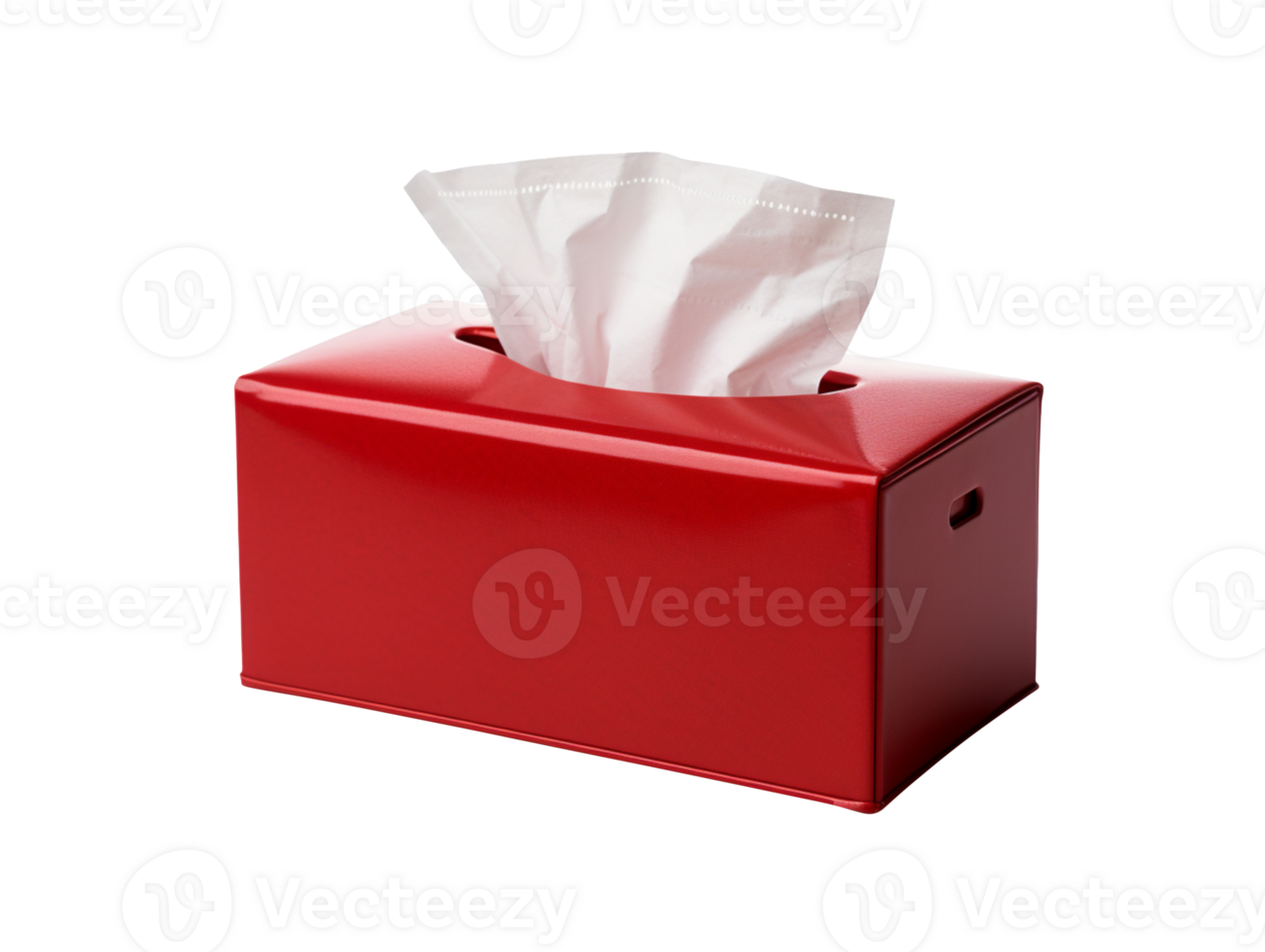 Red Tissue box isolated on transparent background png