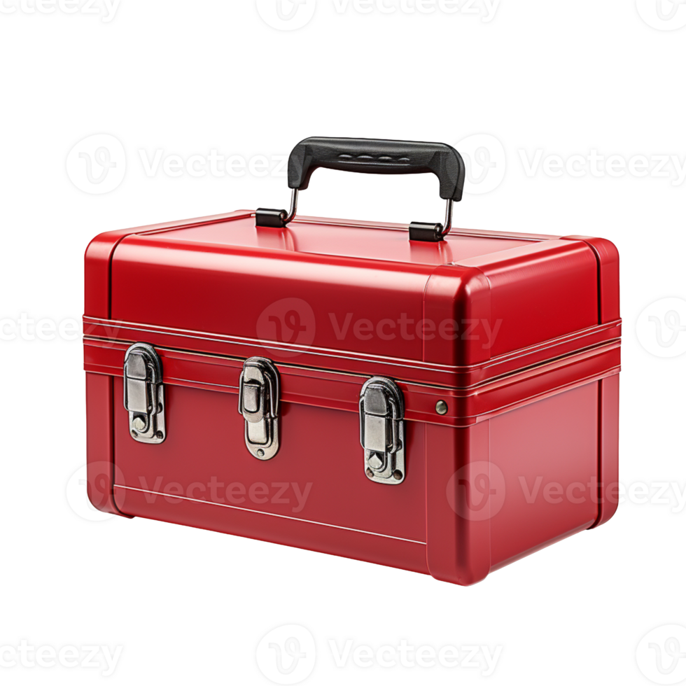 Red Toolbox isolated on transparent background png