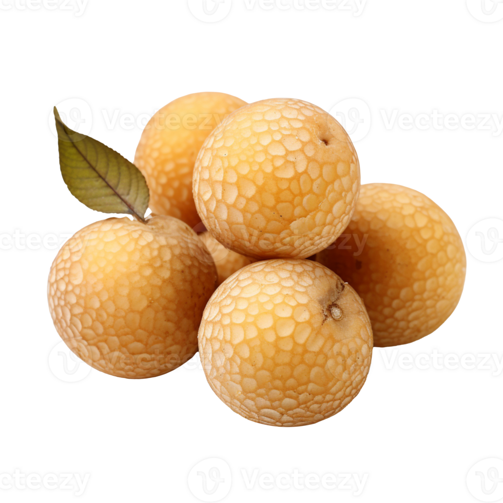 Ripe longan isolated on transparent background png