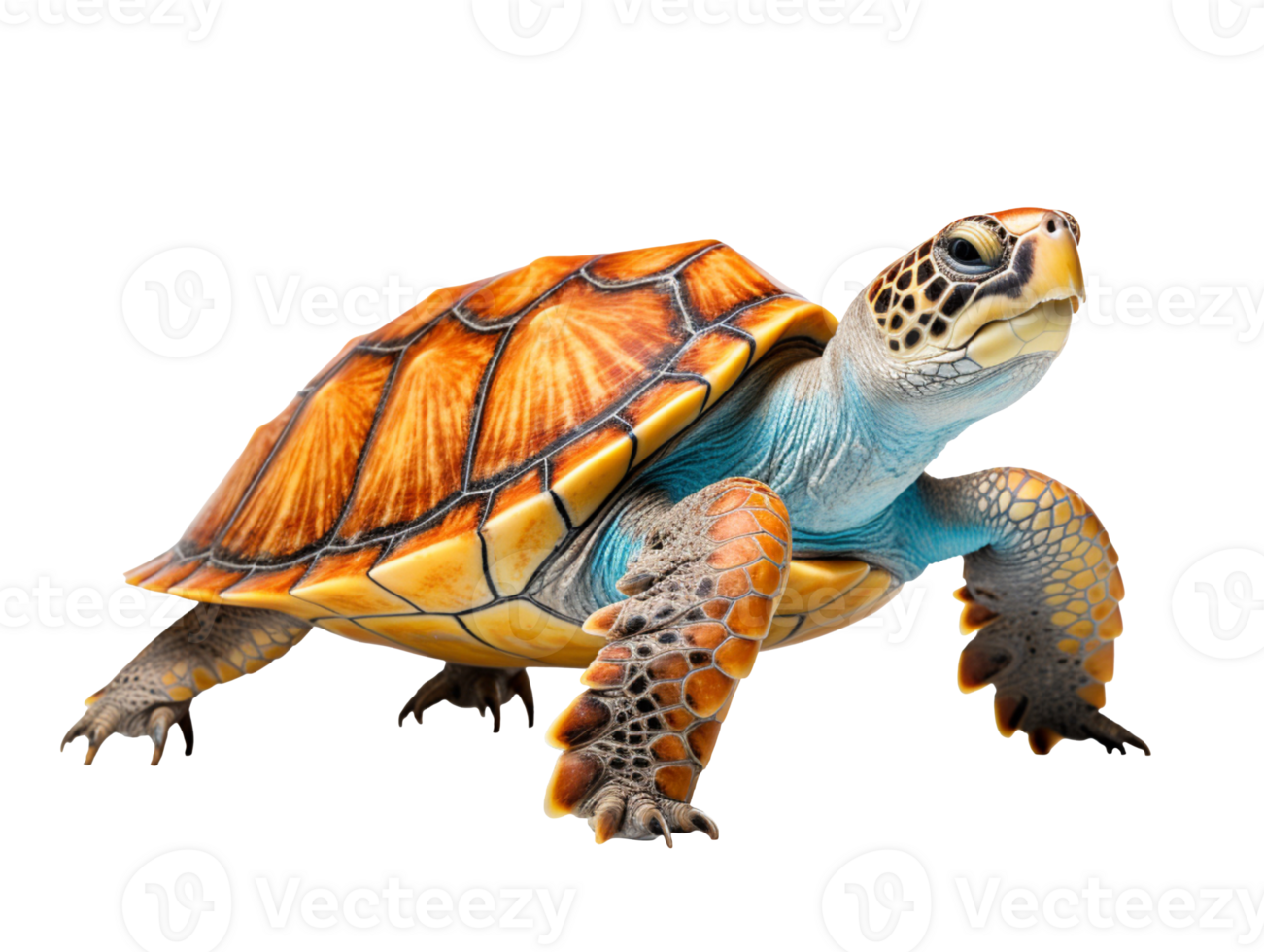 Sea turtle isolated on transparent background png