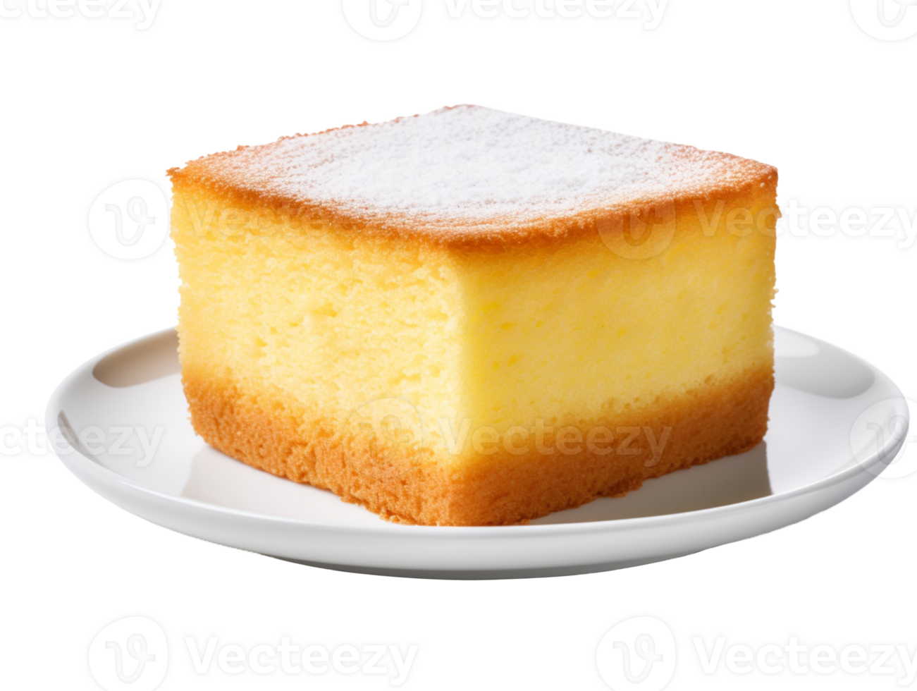 Sponge cake isolated on transparent background png