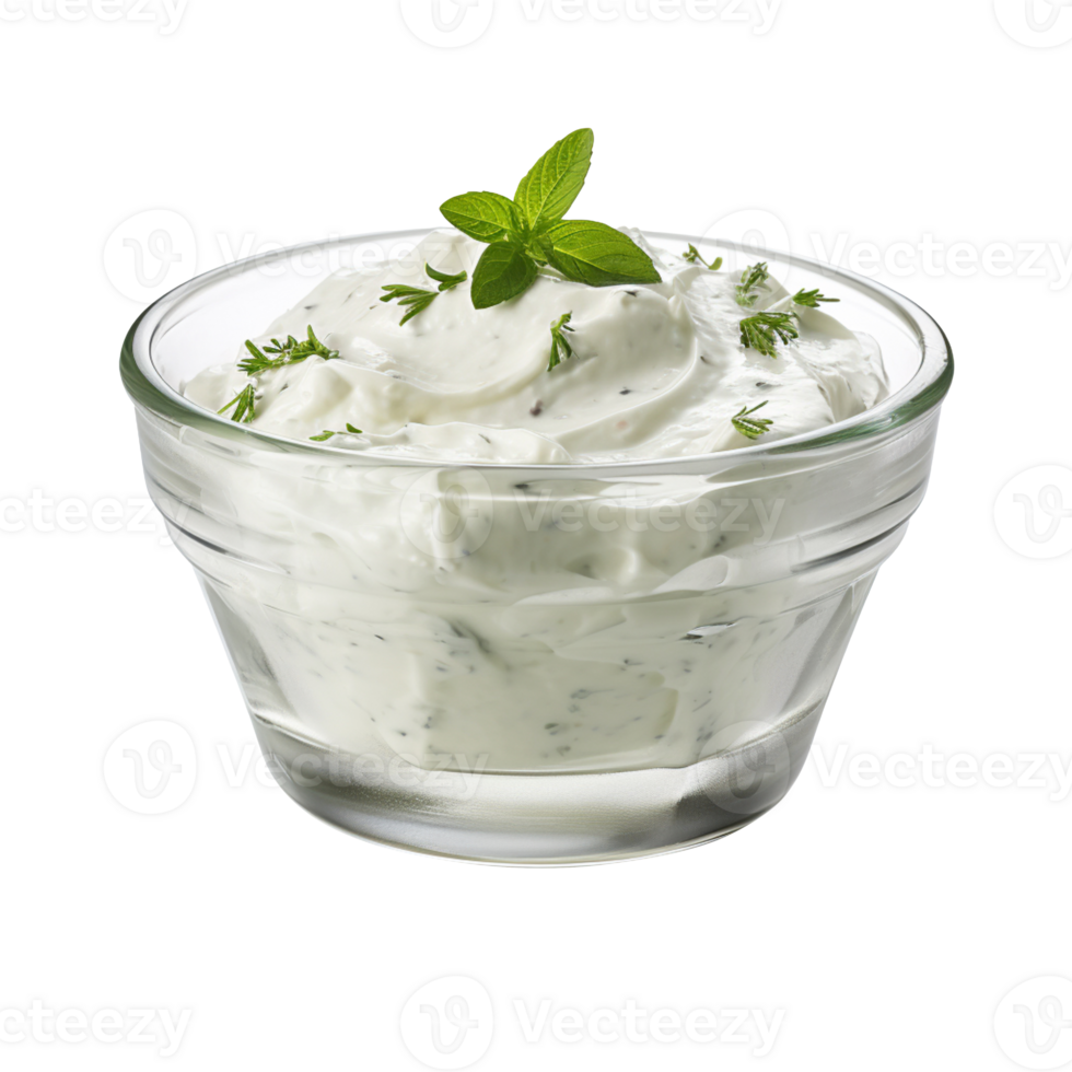 Tartar sauce in a bowl isolated on transparent background png