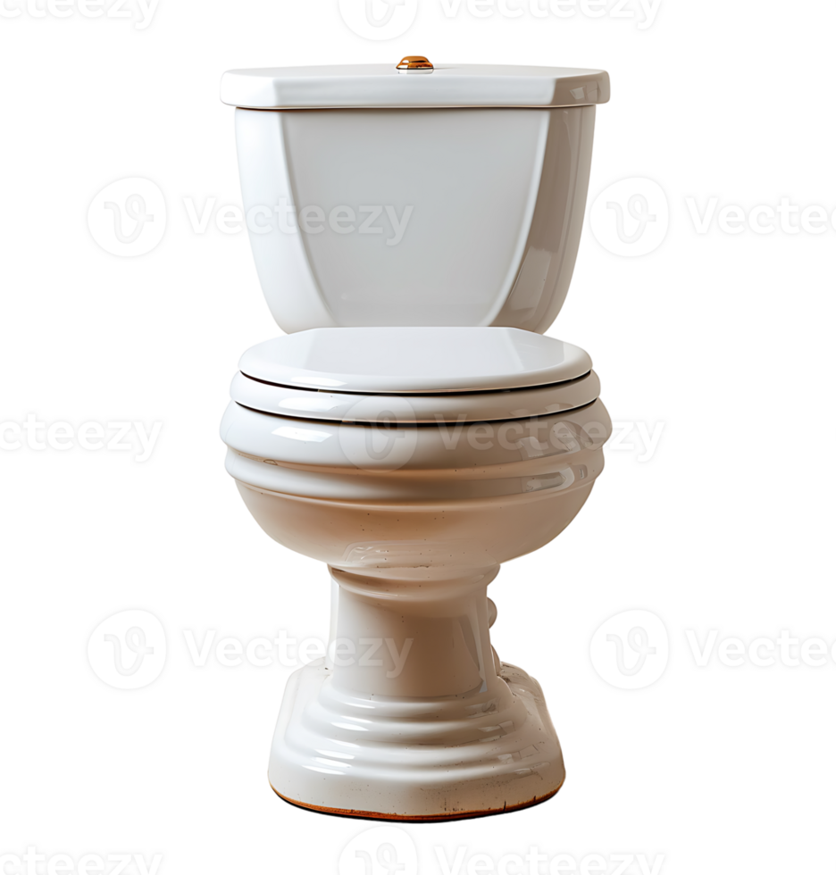 white Toilet on isolated transparent background png