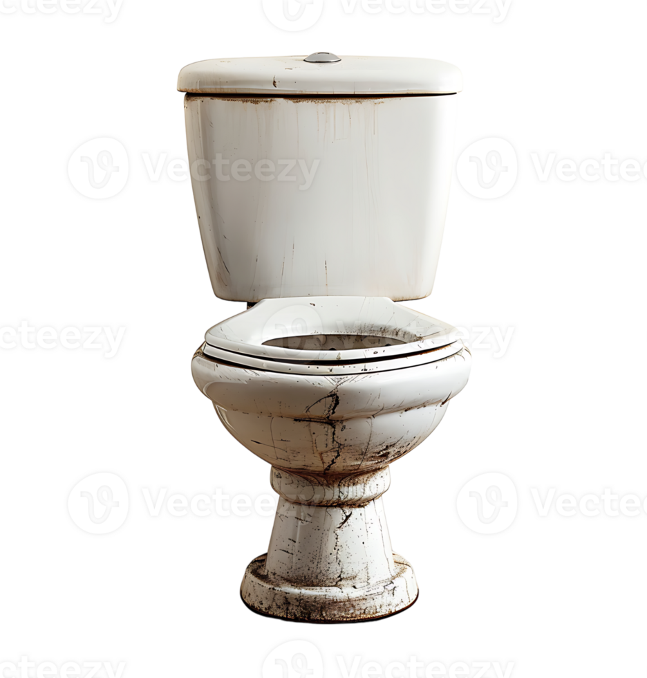white Toilet on isolated transparent background png