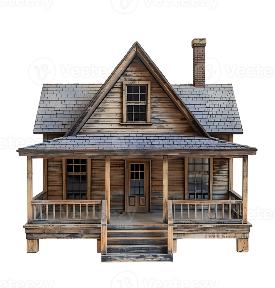 Cape cod house on isolated transparent background png