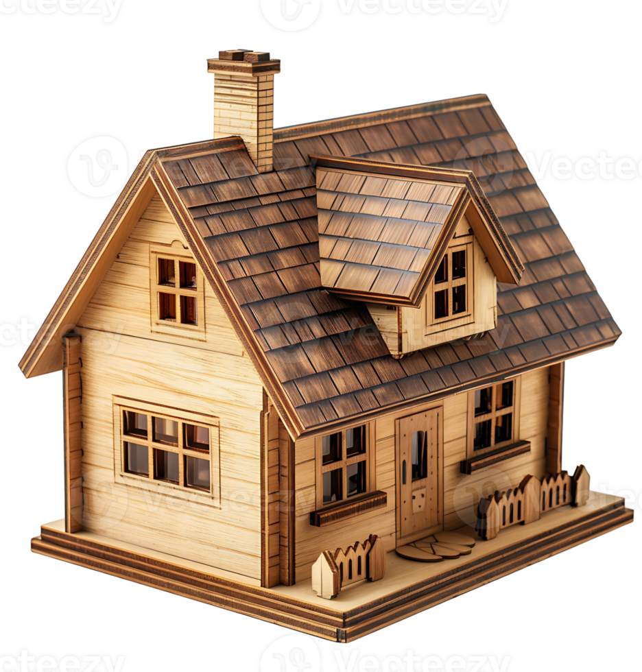Cape cod house on isolated transparent background png
