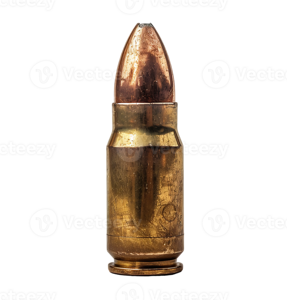 gun bullet on transparent isolated background png