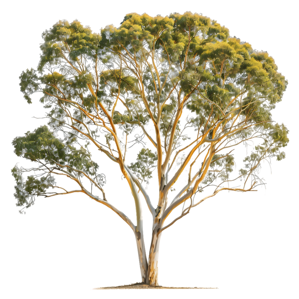 Eucalyptus Ovata Tree on Transparent Background png