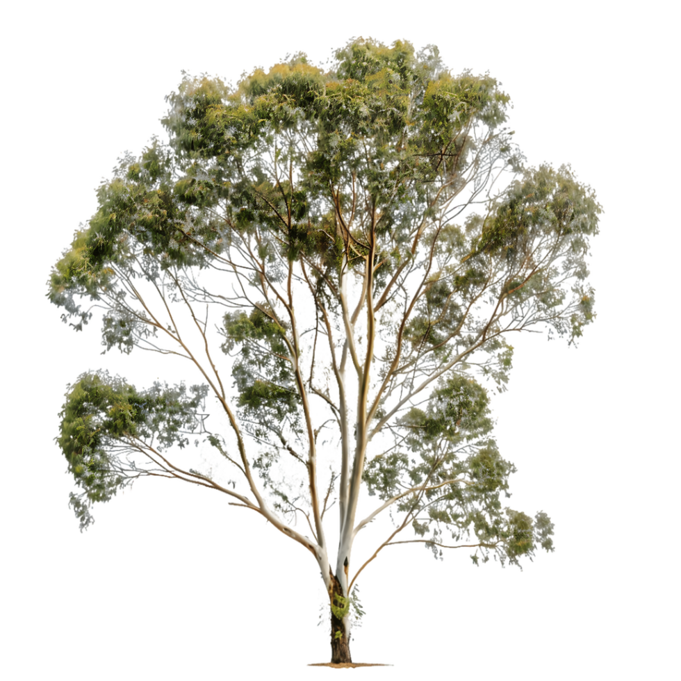 Eucalyptus Ovata Tree on Clear Background png