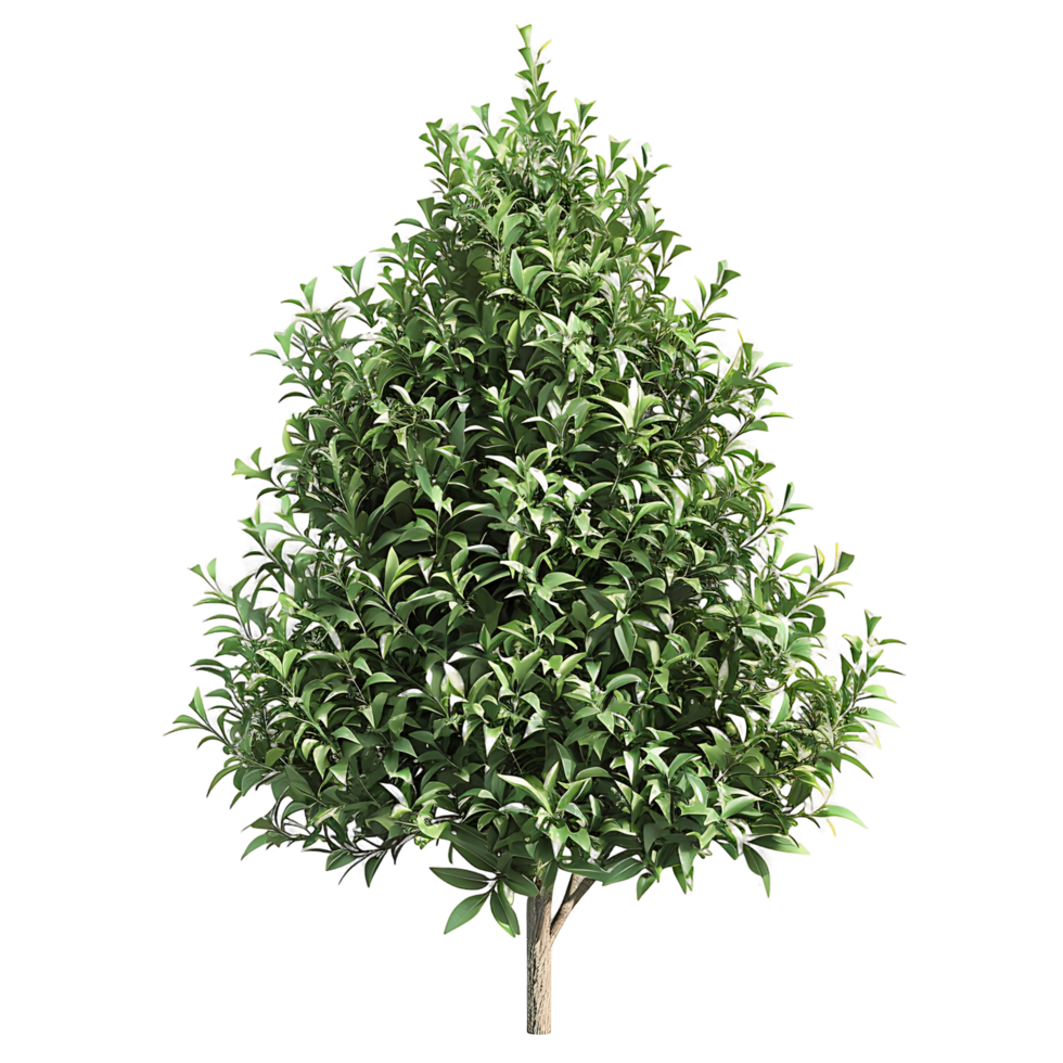 Tasmannia Purpurascens Tree Isolated on Transparent Background png