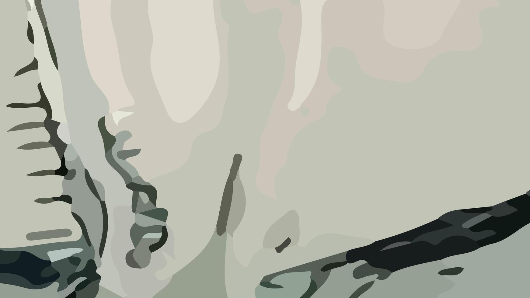 Aesthetic abstract composition with much unique combination of shapes and gray colors vector