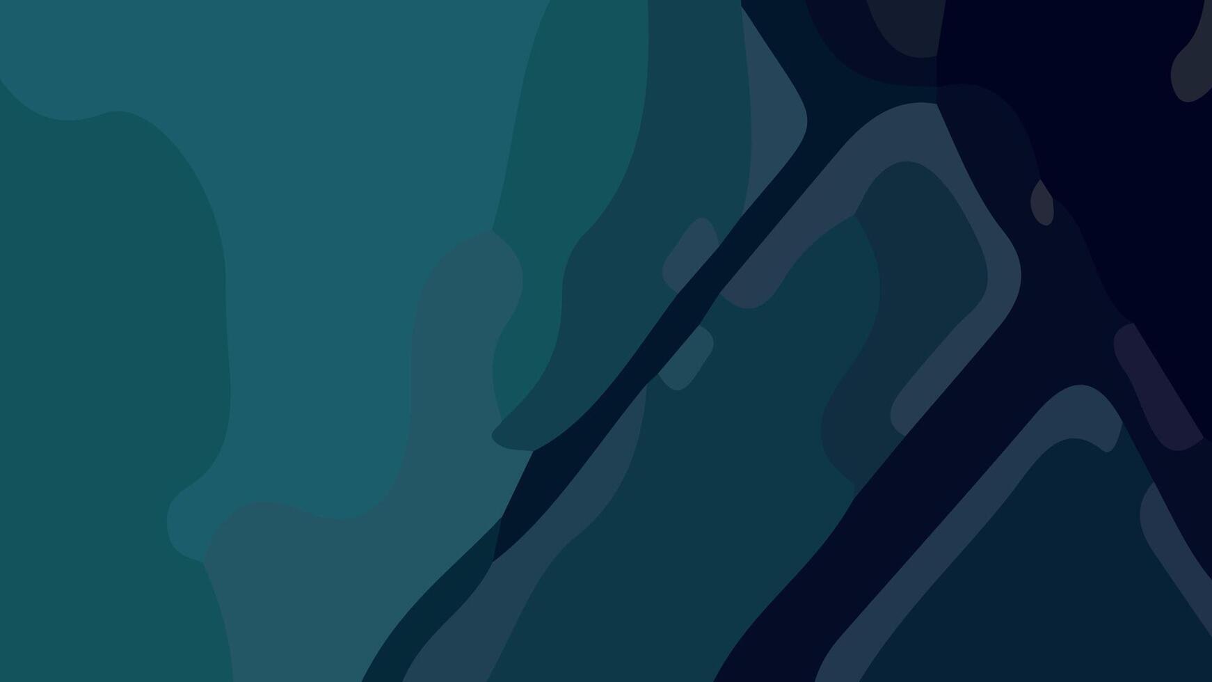 Aesthetic abstract composition with much unique combination of shapes and green colors vector