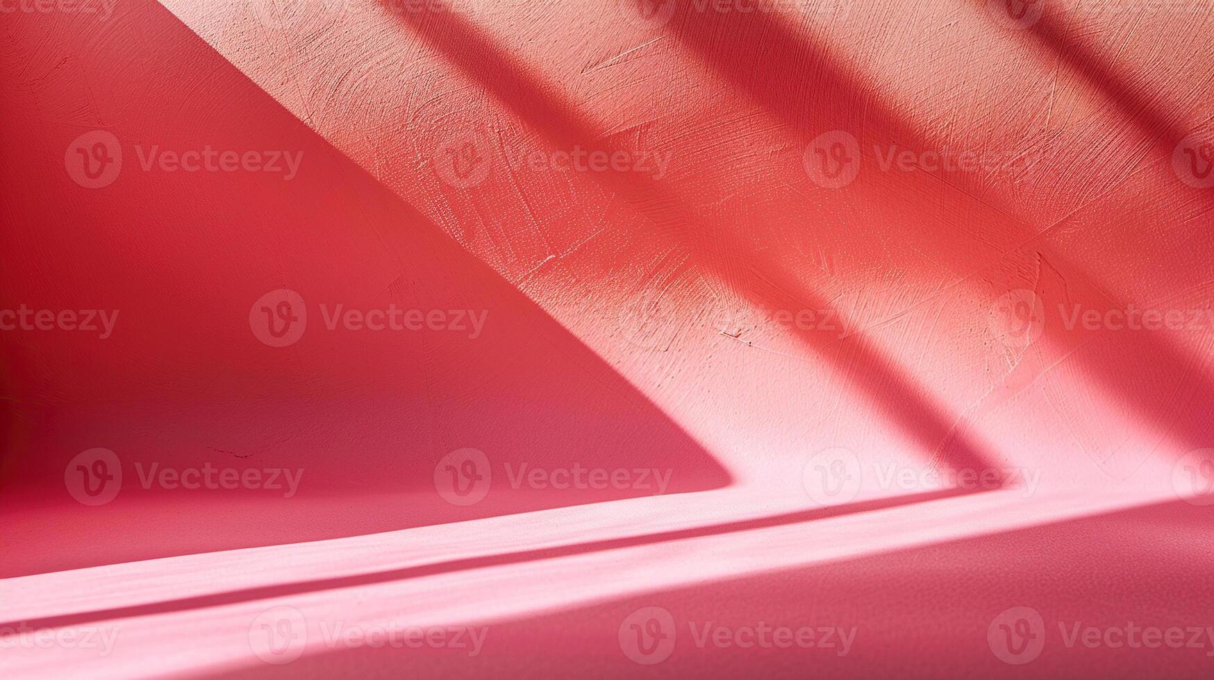 Abstract pink gradient studio background for product presentation. Empty room with window shadows. Room with copy space. Generated by artificial intelligence photo