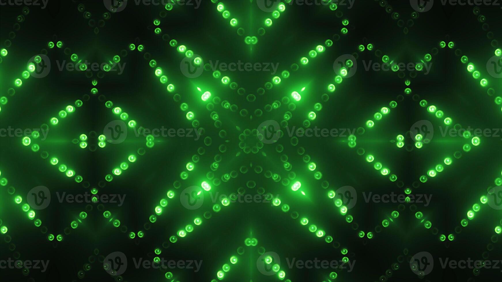 3d render green circle led VJ background photo