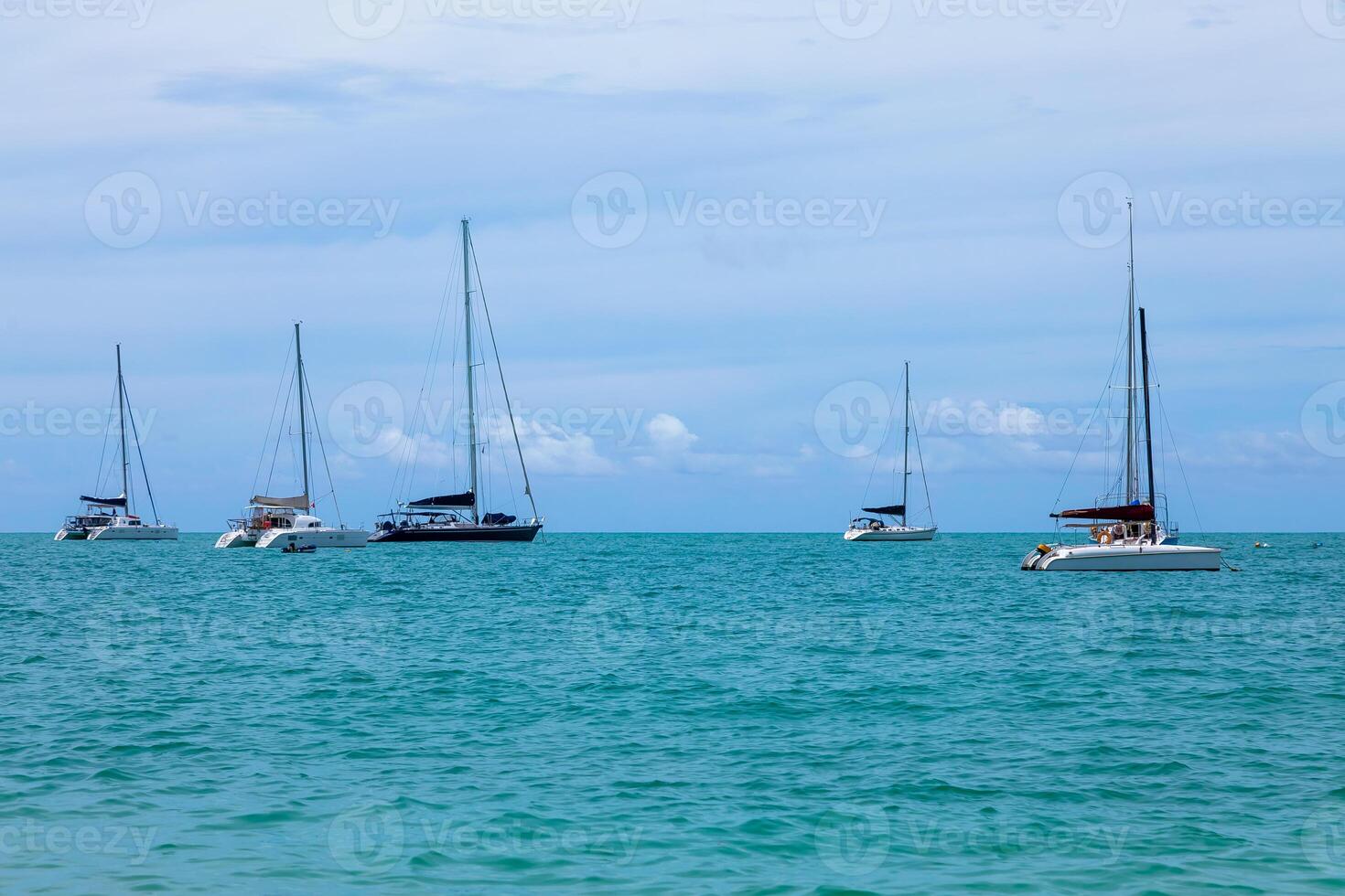 Anchorage to Ao Yon Bay. A large anchorage in a clean and quiet bay is popular with owners of boats of different classes and categories. photo