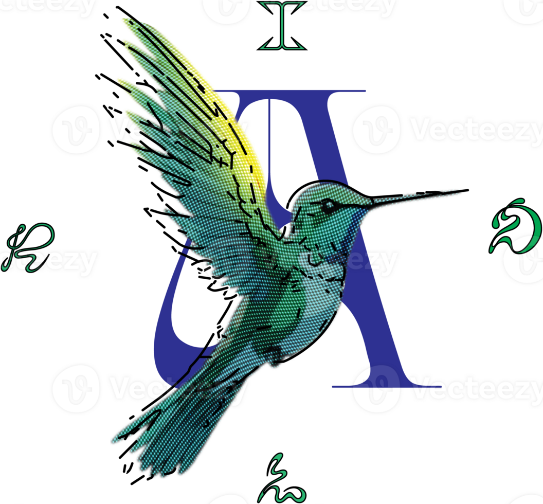 Aesthetic bird design for tshirt png