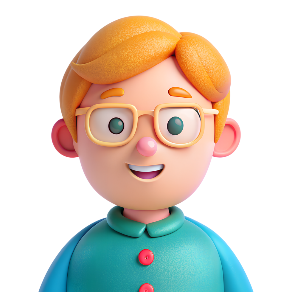 3D teacher avatar png